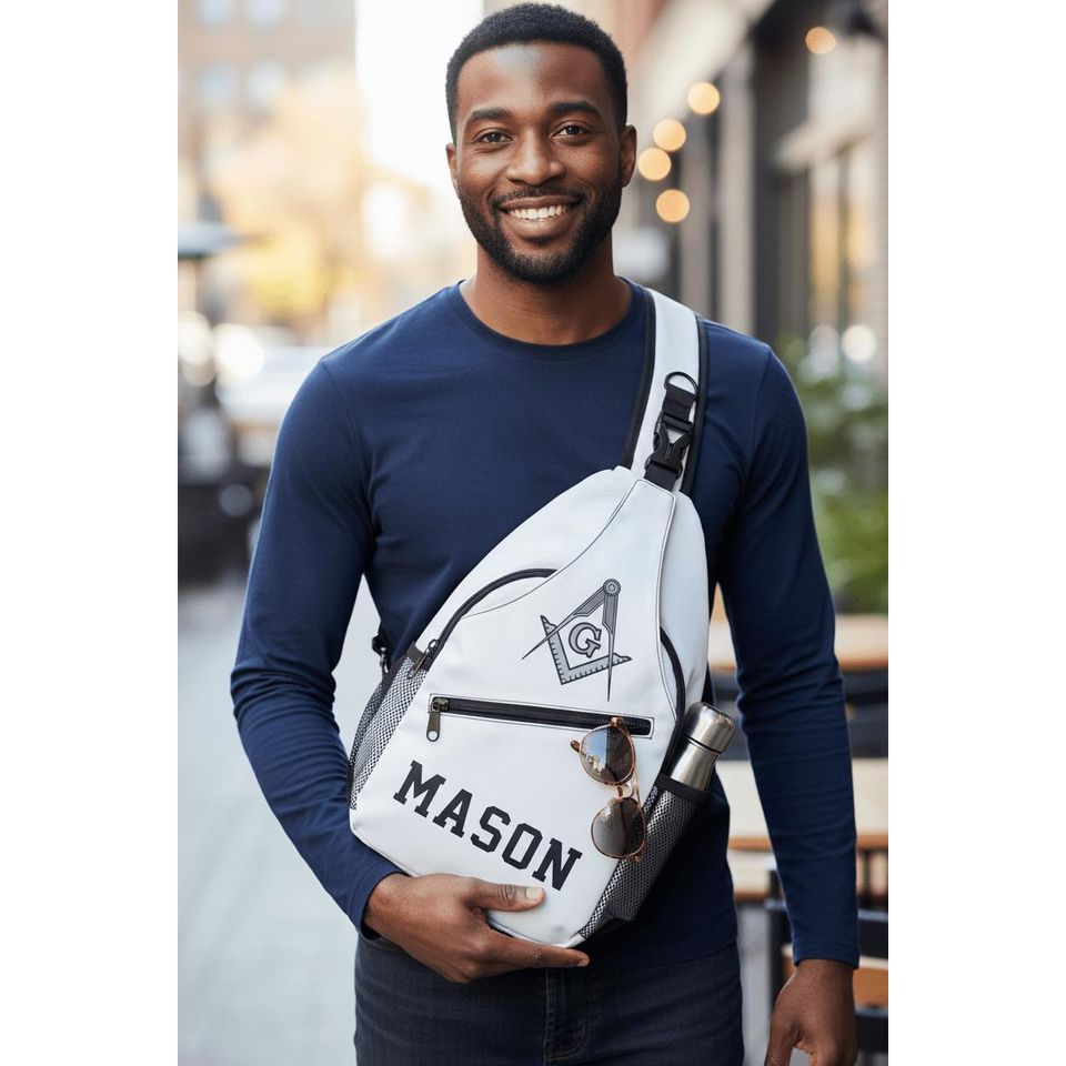 Masonic Chest Bags - White Freemason Shoulder Bag