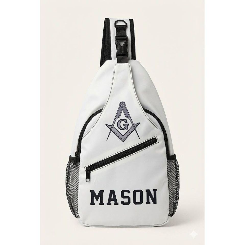 Masonic Chest Bags - White Freemason Shoulder Bag