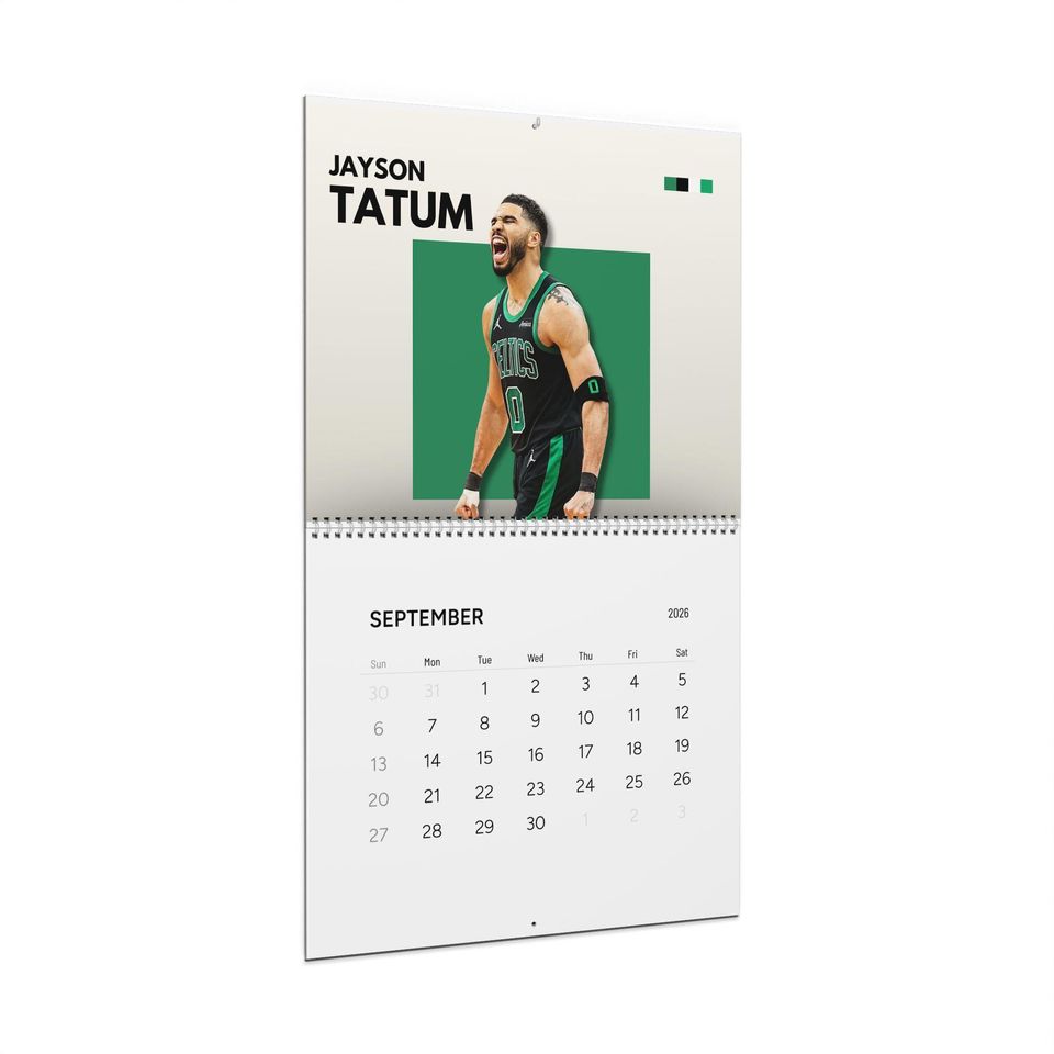 NBA Basketball Stars 2026 Wall Calendar | Monthly Player Photos