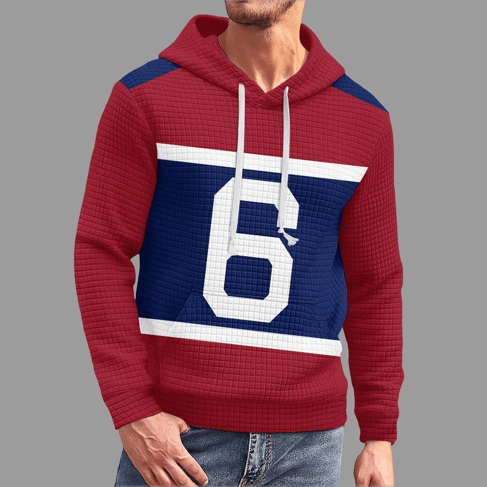 New York Giants Number 6 Hoodie, Classic Design Football Jersey Style Pullover, Gameday Tailgate for Fans