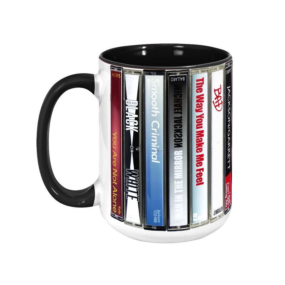 Michael Jackson Music Cassette Retro Collection Accent Mug
