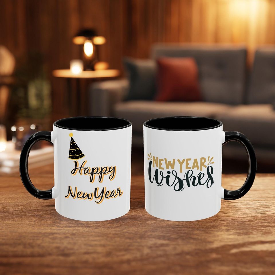 New Year Wishes Happy new year Coffee Mug | Accent Coffee Mug