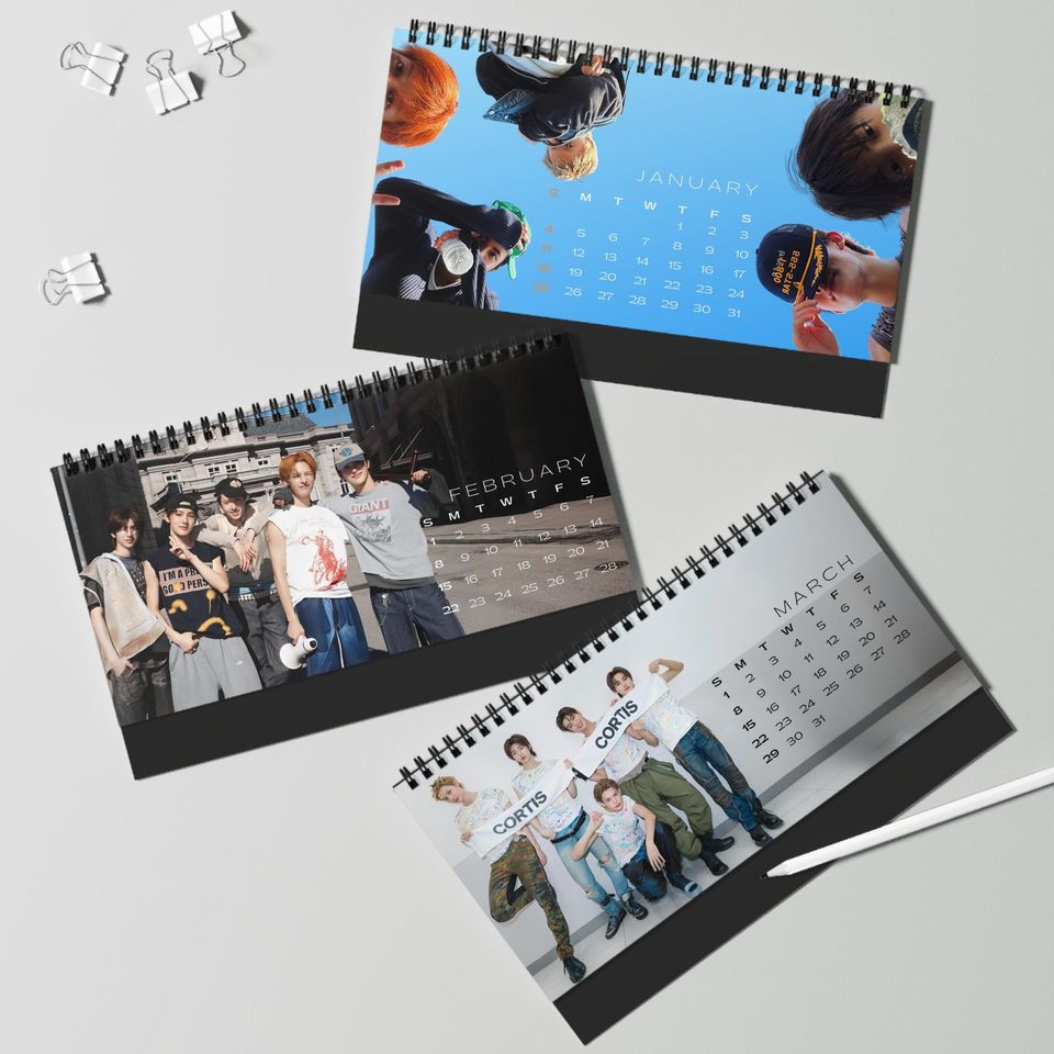 Cortis-inspired 2026 K-Pop Desktop Calendar | Fan Gift