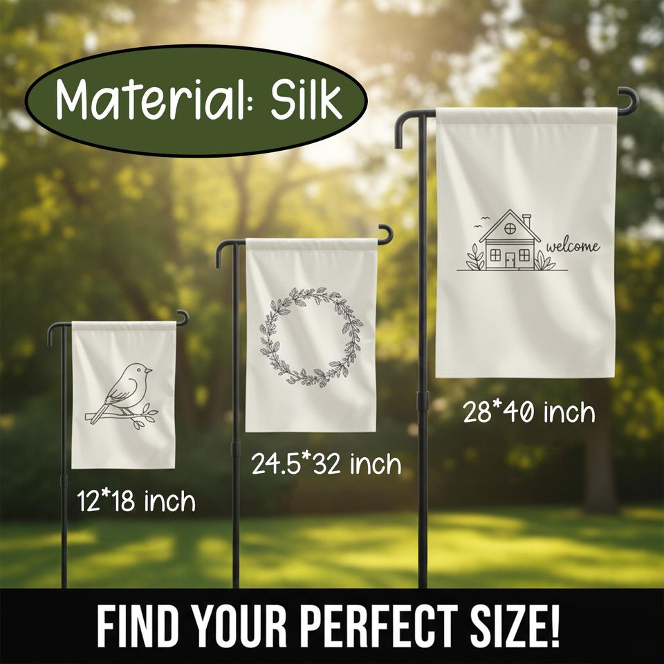 Welcome Shamrock Silk Garden Flag, St Patricks Day Yard Flag, Irish Clover Outdoor Decor, Spring Green Lawn Flag
