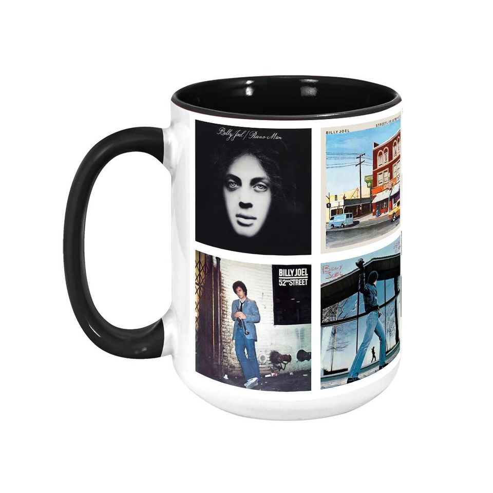 Billy Joel Albums Cover Collection Retro Mug
