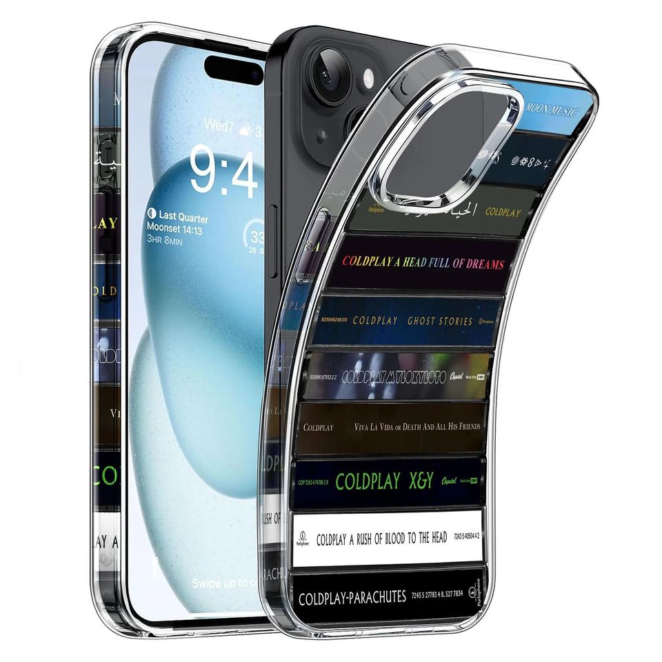 Coldplay Albums Cassette Collection Retro Phone Case