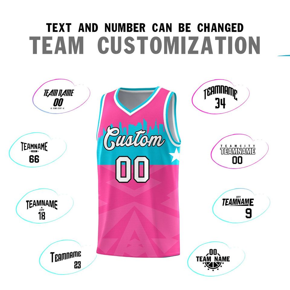 Custom City Star Basketball Jersey Set: Personalized Name & Number