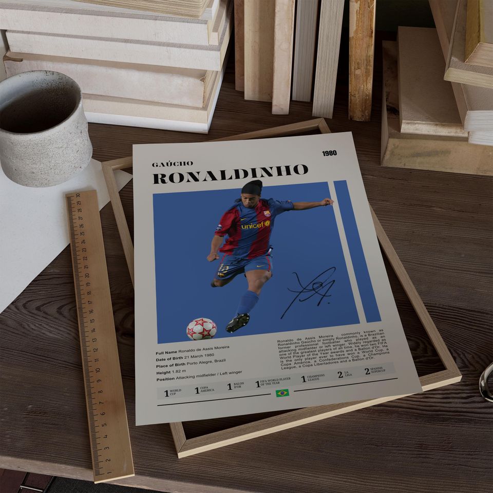 Ronaldinho Poster: Football Icon & Magic Player