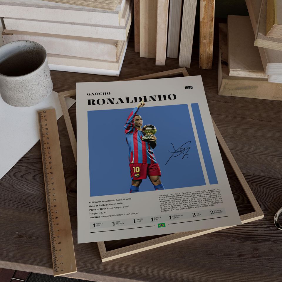 Ronaldinho Poster: Football Icon & Magic Player