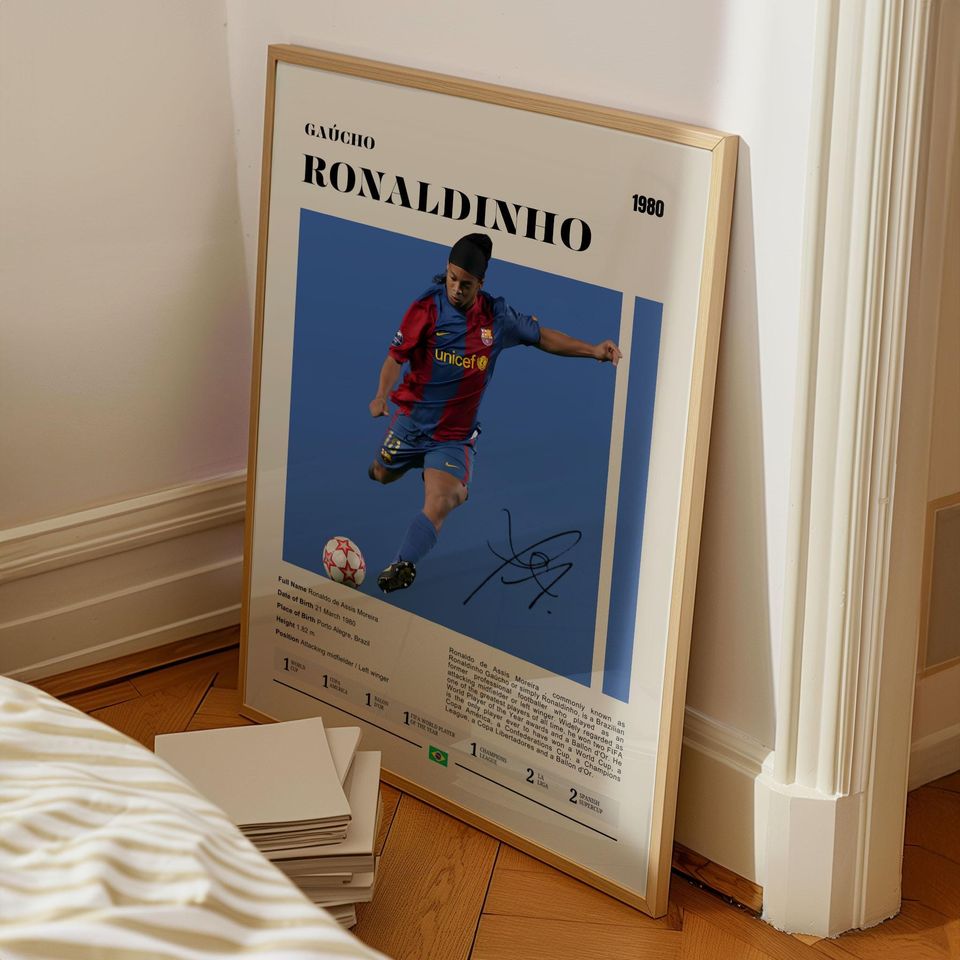 Ronaldinho Poster: Football Icon & Magic Player