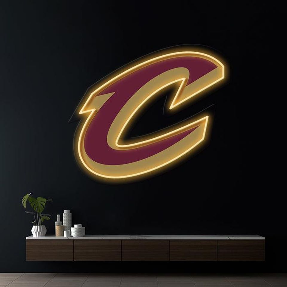 NBA Team Logo Neon LED Wall Decor - UV Printed Acrylic