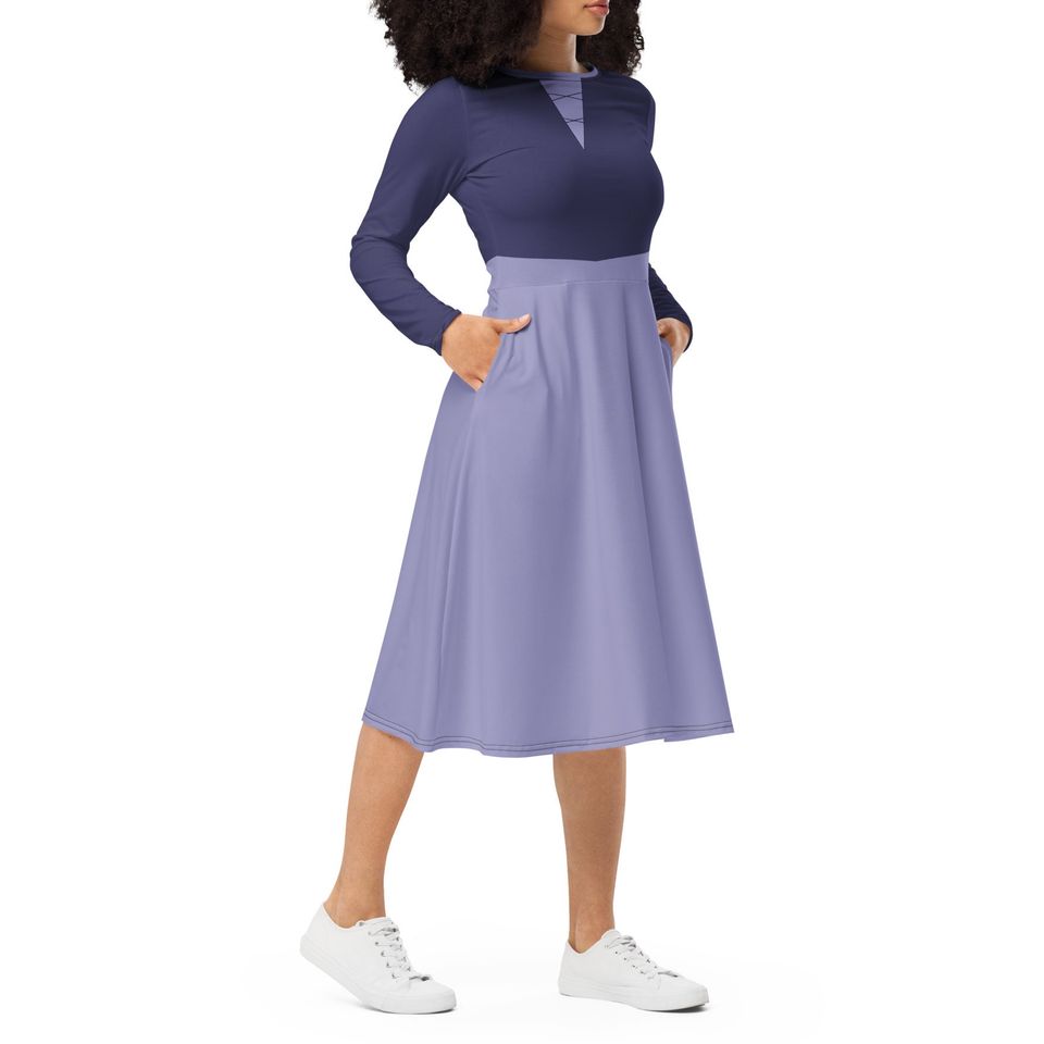 Vanessa Ursula Costume Long Sleeve Midi Dress