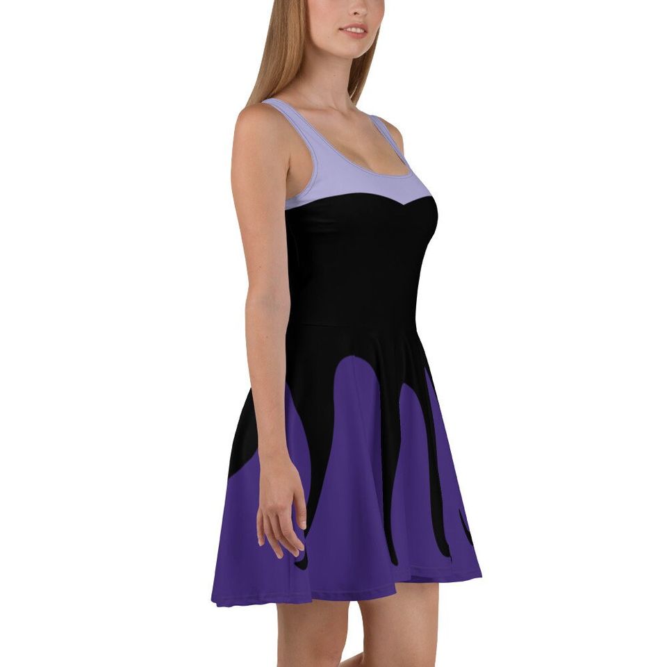 Ursula Costume Skater Dress- Made to Order