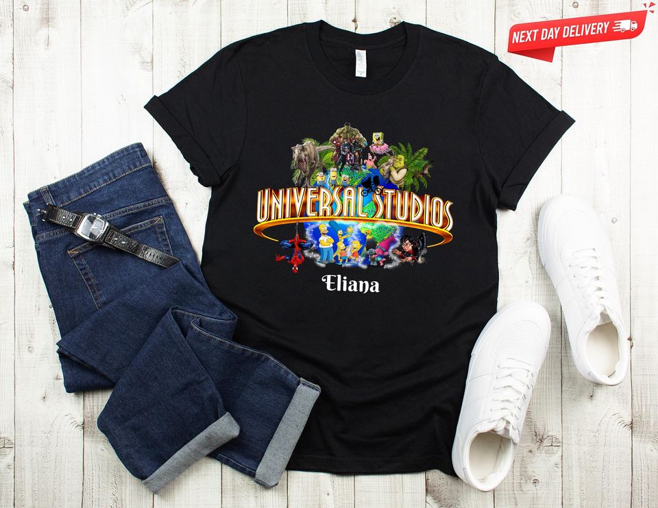 Custom Universal Studios Shirt, Personalized Name Family Vacation Matching Family Trip Tee Crew