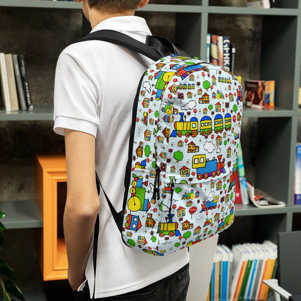 Cute Trains Backpack