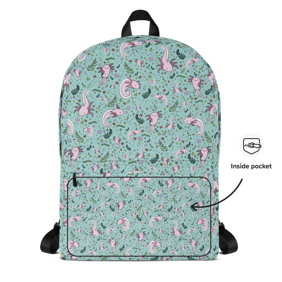 Cute Axolotl Backpack