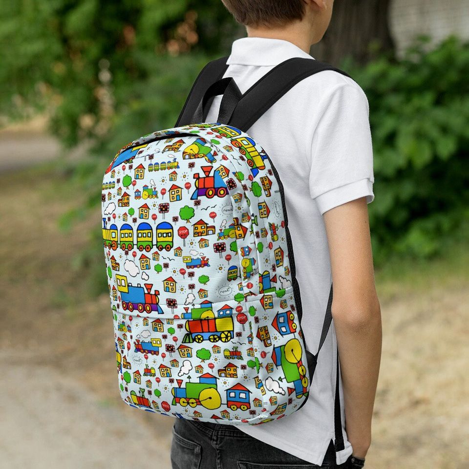 Cute Trains Backpack