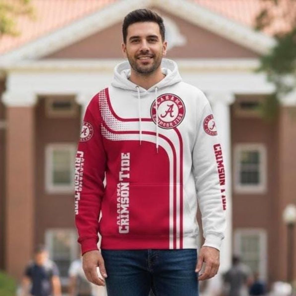 Crimson Tide Hoodies 3D Pullover