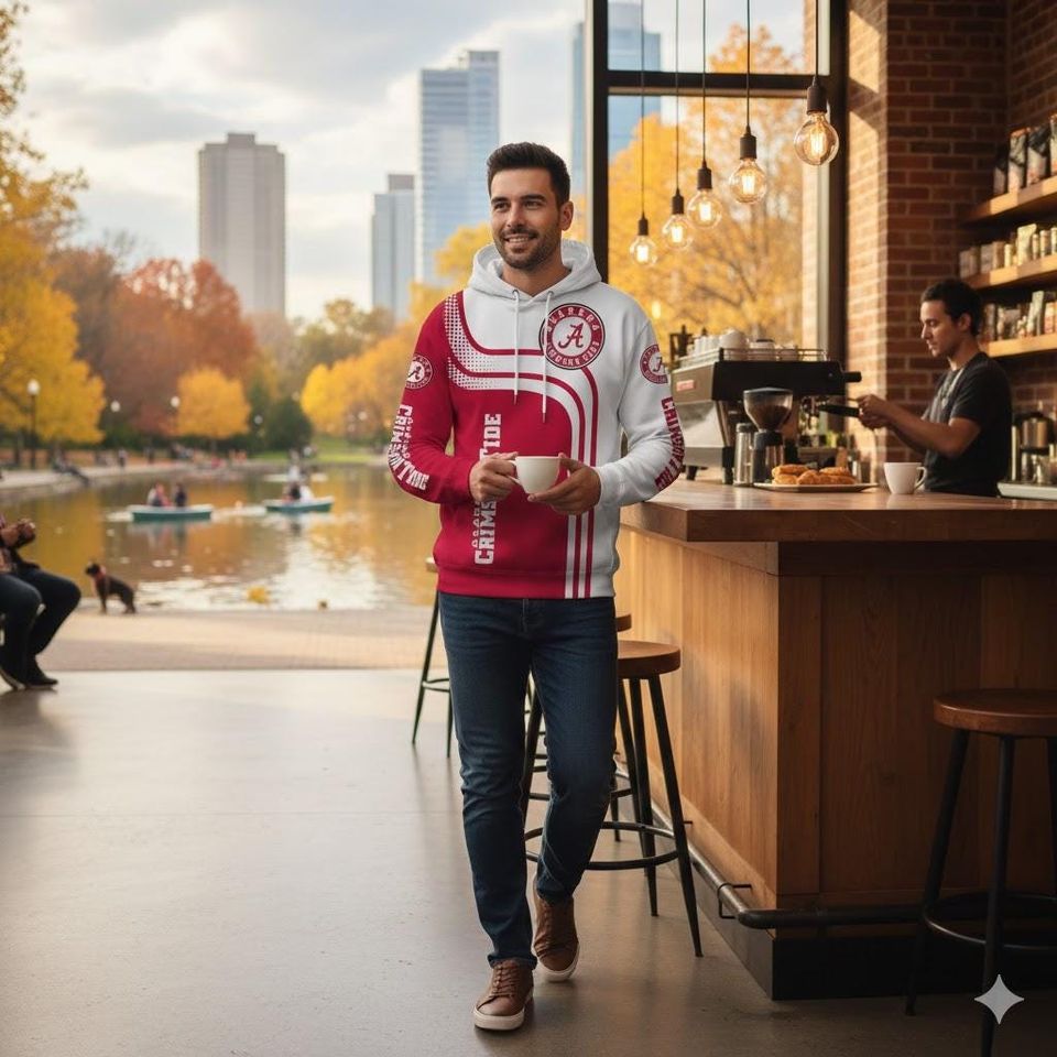 Crimson Tide Hoodies 3D Pullover