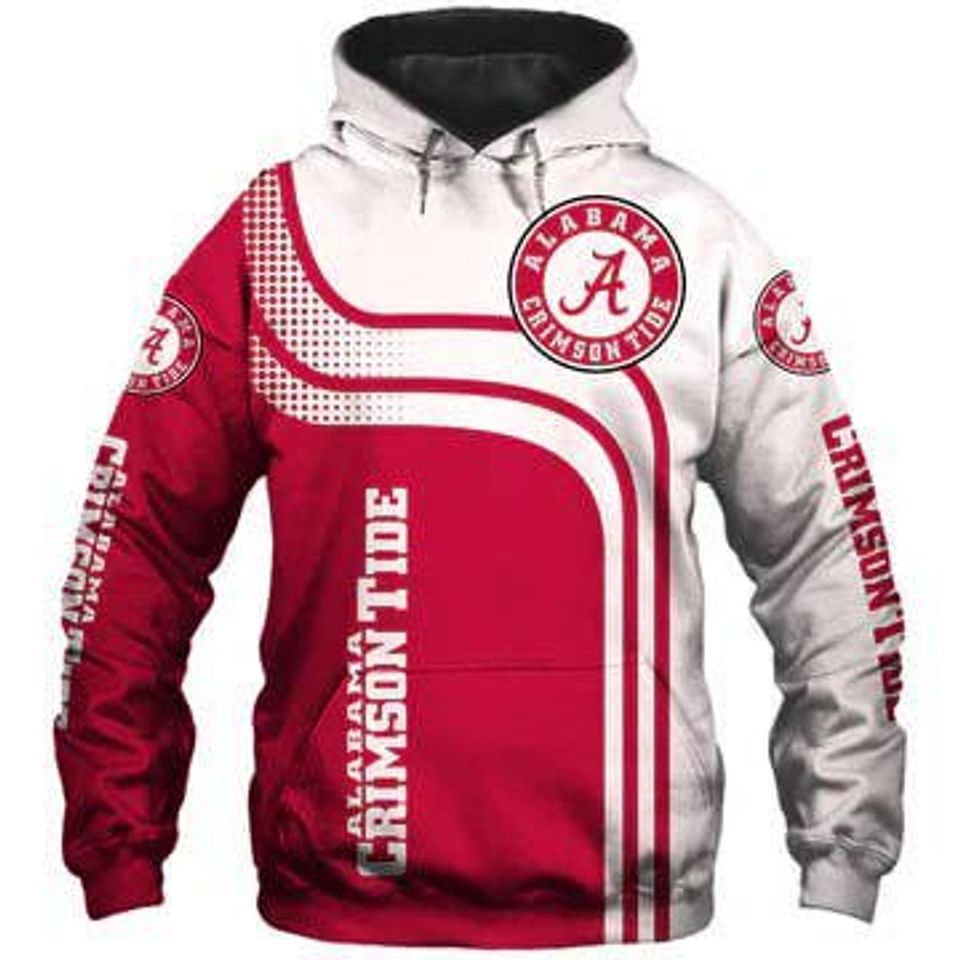 Crimson Tide Hoodies 3D Pullover