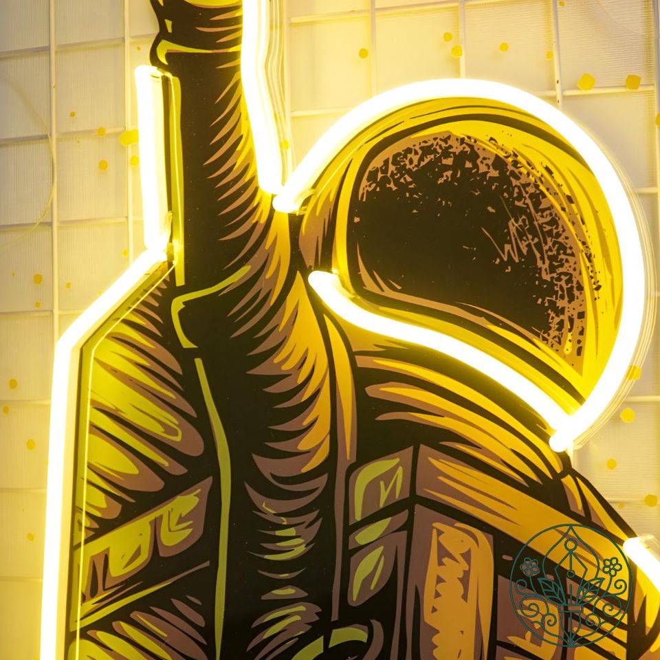 Basketball Shot Astronaut LED Neon Acrylic Artwork