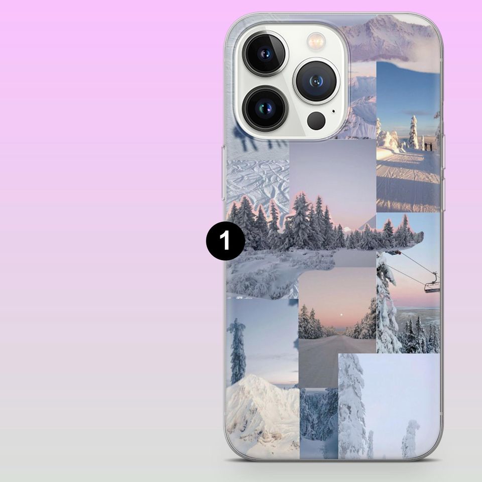 Skiing Phone Case Winter Sport Cover for iPhone 17Pro, 16, 15, 14, 13, 12, Samsung S25, S24, S23Fe, S22, A16, A26, A56, Pixel 10, 9Pro