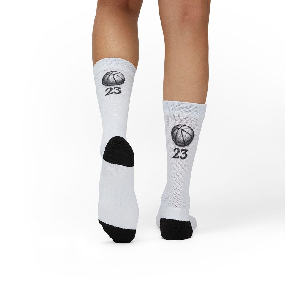 Basketball Socks, Number 23, Sports Fan Gift