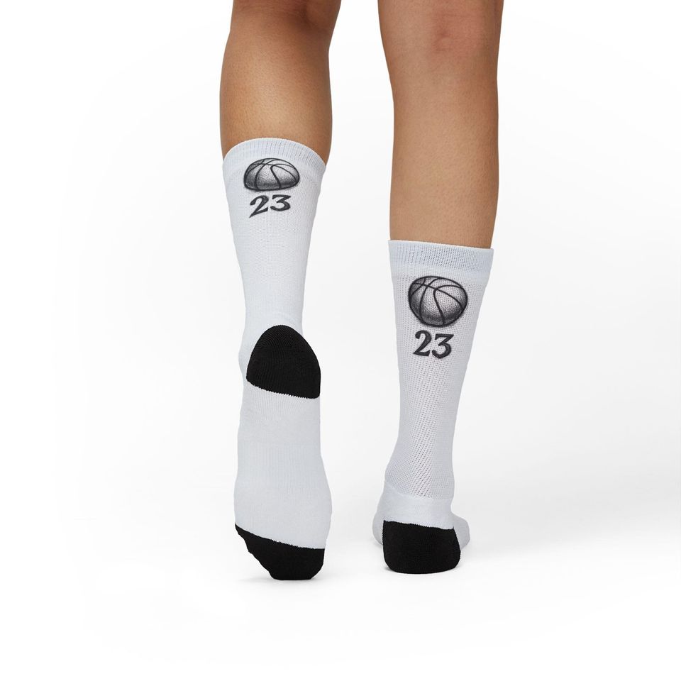 Basketball Socks, Number 23, Sports Fan Gift