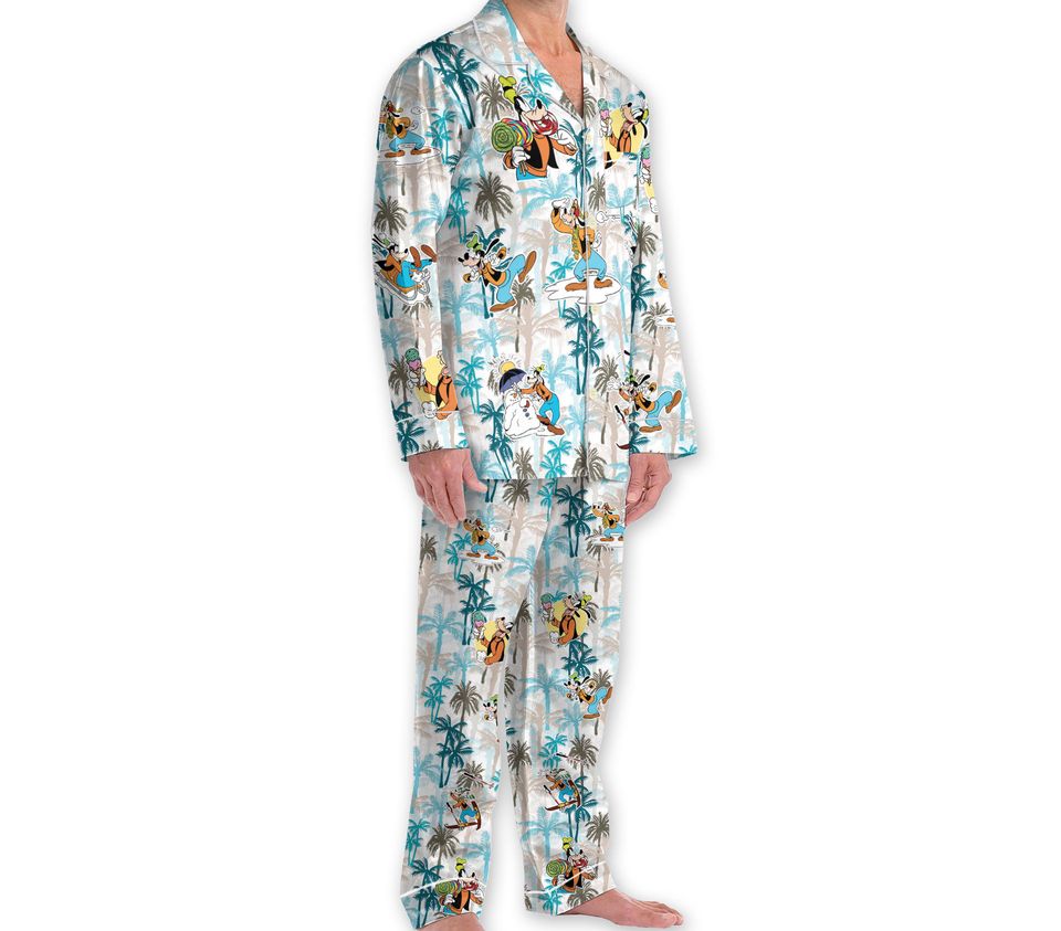 Goofy Movie Pajamas Set Featuring Goofy Max Powerline, Family Matching Cartoon Sleepwear Gift