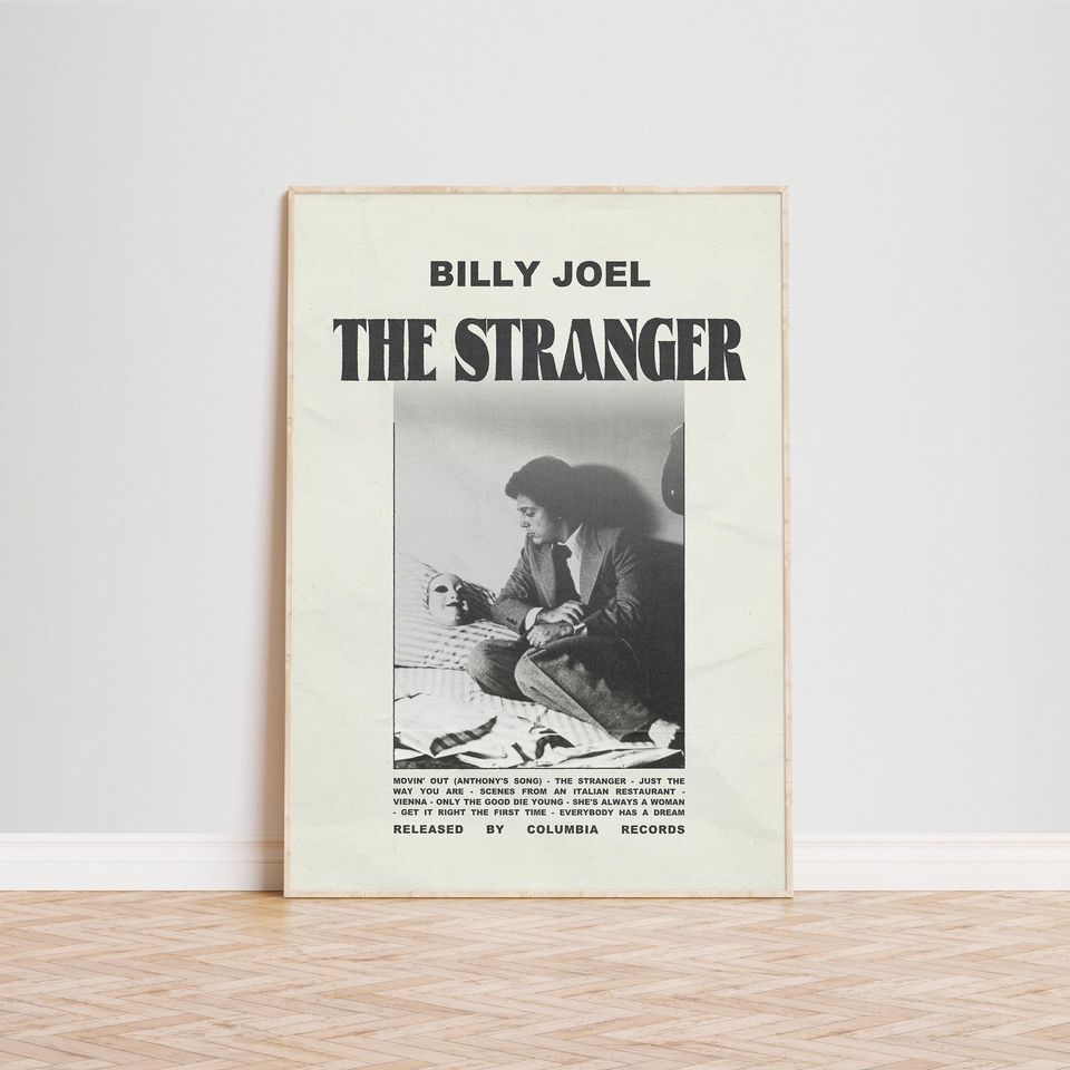 Billy Joel The Stranger Album Cover Poster Wall Art