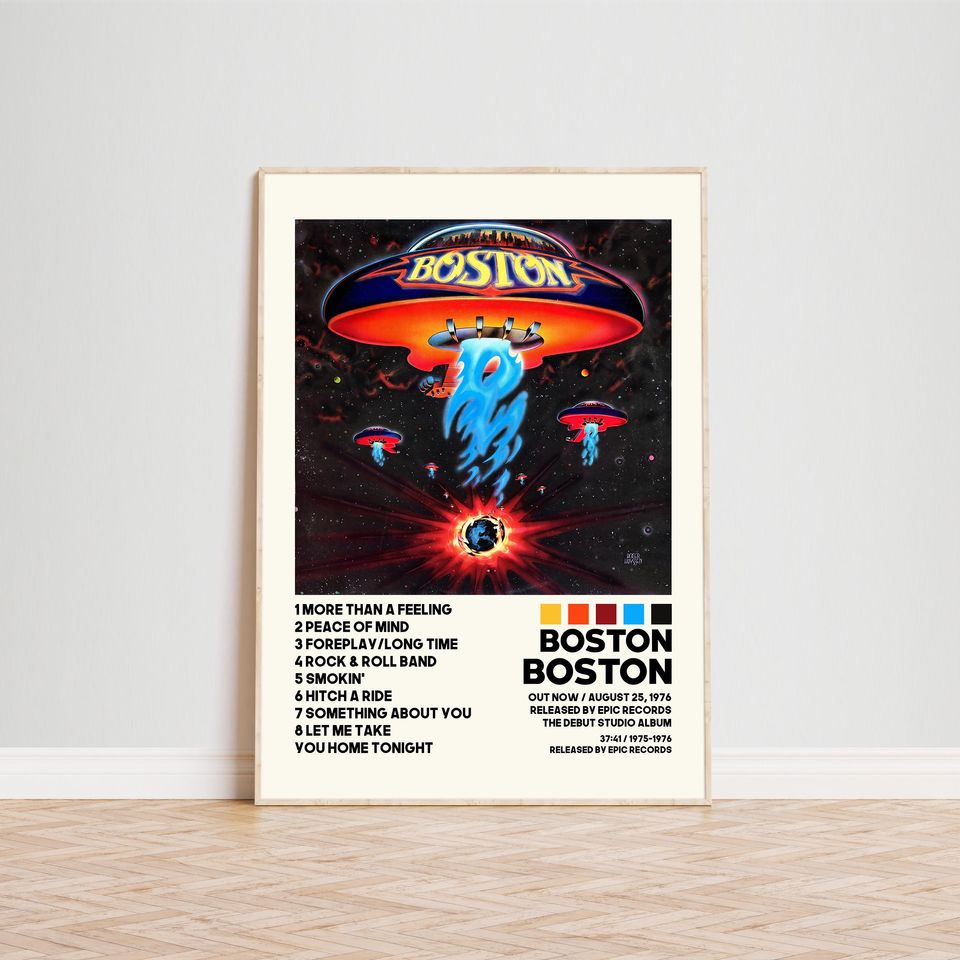 Boston Posters / Boston Poster, Album Cover Poster, Poster Print Wall Art