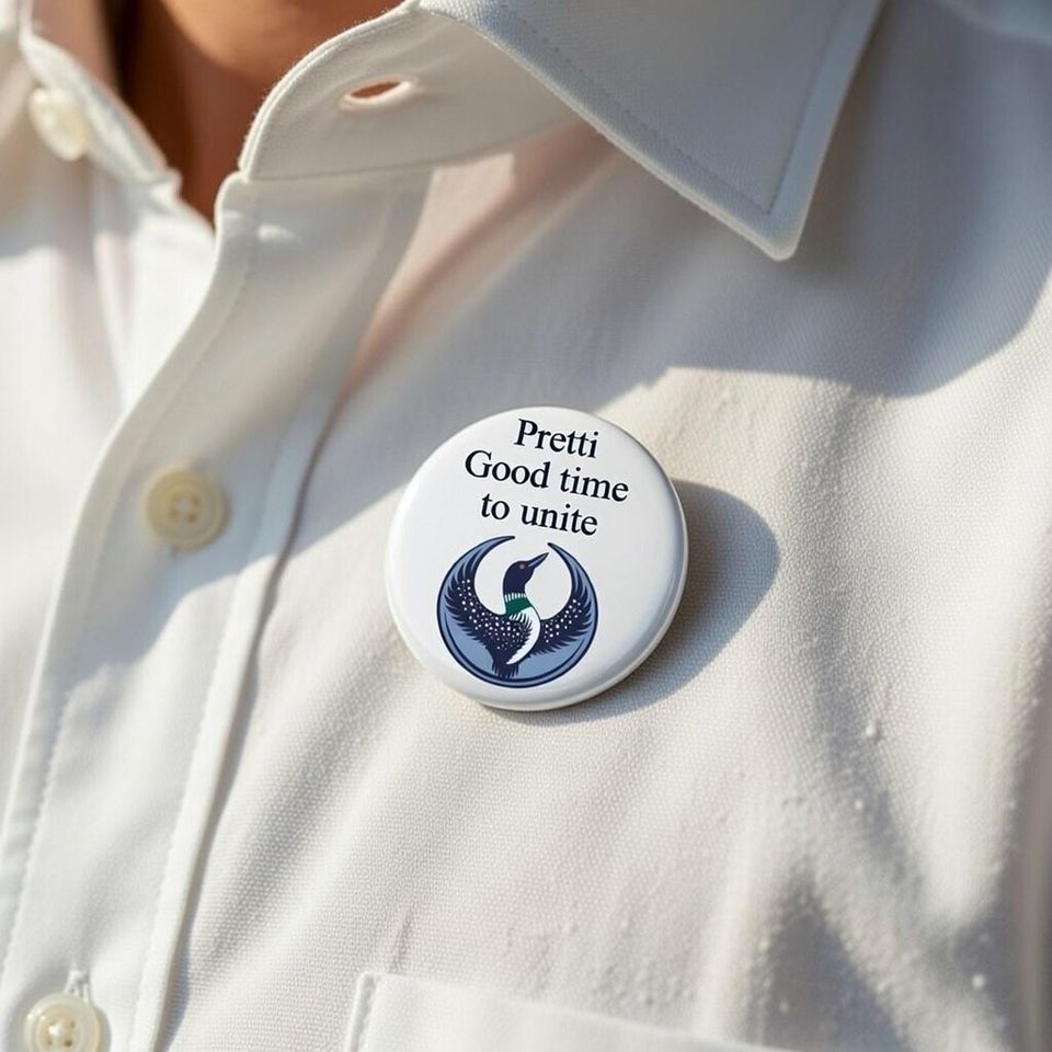 Bruce Streets of Minneapolis Pin | Ice Out Protest Button | Be Good Pretti Statement Pin
