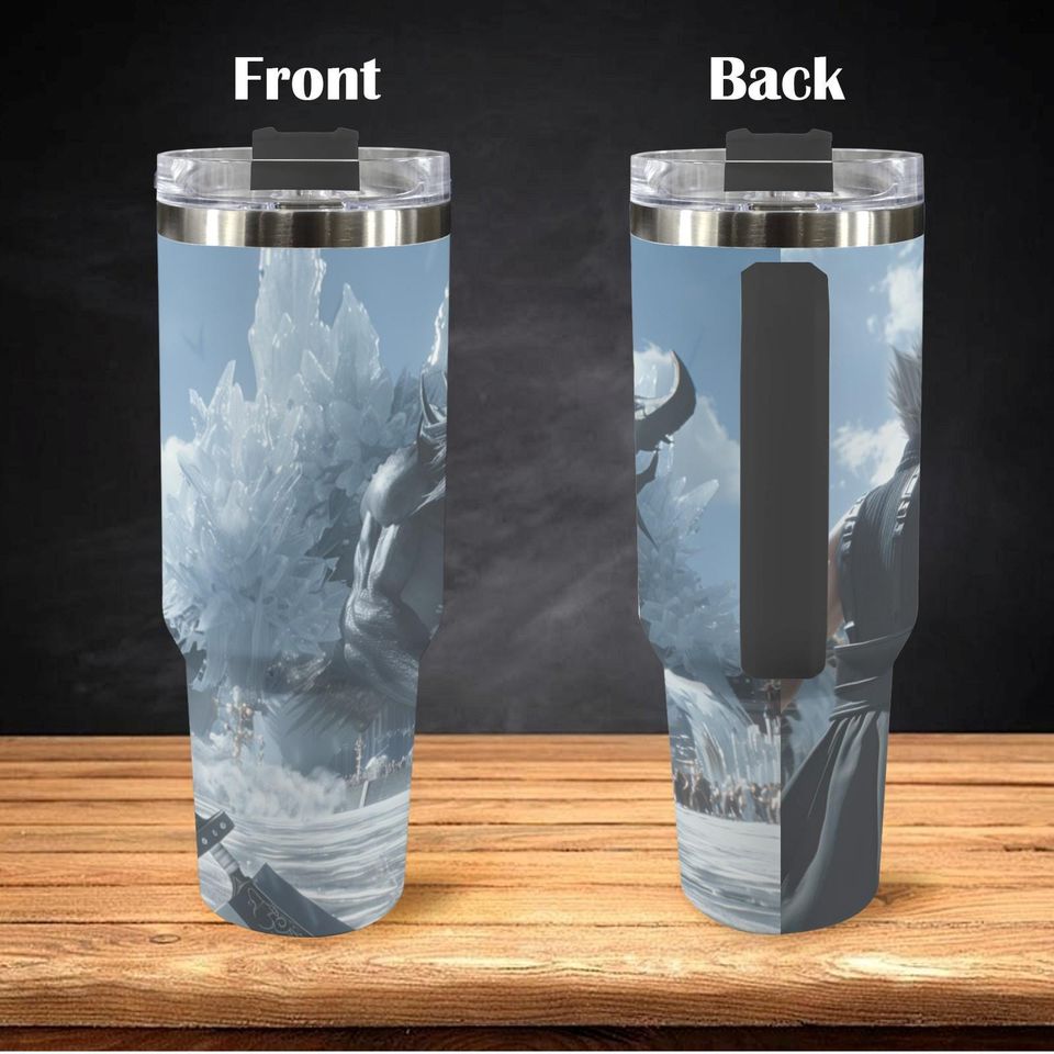 Final Fantasy 40 oz Tumbler: Personalized Stanley-Inspired Stainless Steel Cup