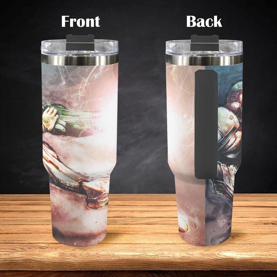 Metroid 40 oz Tumbler: Personalized Stanley-Inspired Stainless Steel Cup