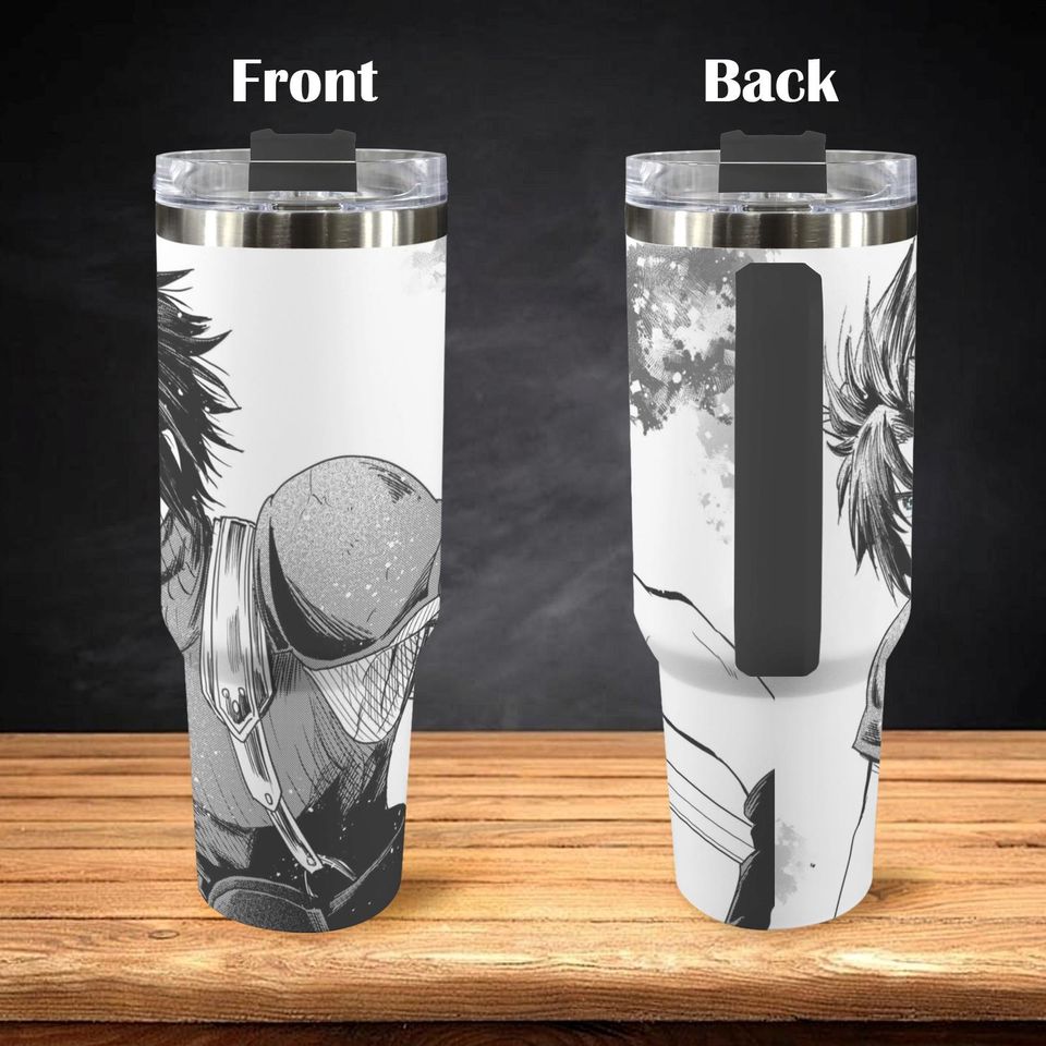 Final Fantasy VII 40 oz Tumbler: Zack Fair Personalized Stanley-Inspired Stainless Steel Cup