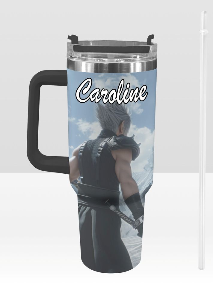 Final Fantasy 40 oz Tumbler: Personalized Stanley-Inspired Stainless Steel Cup