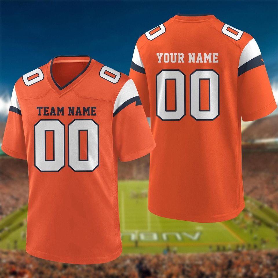 Custom Football Jersey - Personalized V-Neck Fan Wear