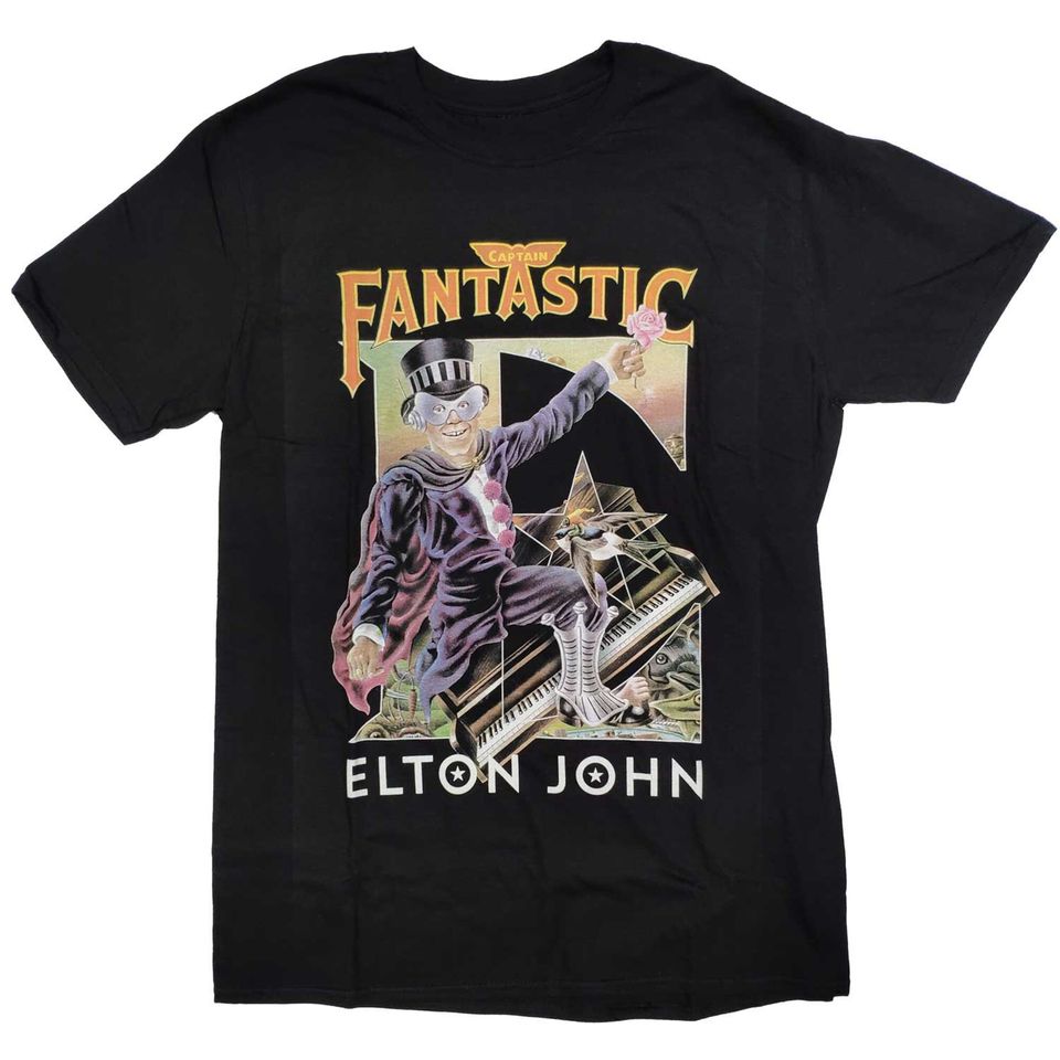 Elton John T Shirt - Captain Fantastic