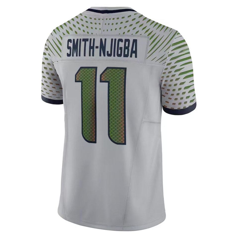 Jaxon Smith-Njigba #11 Men's Jersey  Wolf Gray 2025 Rivalries Football Shirt