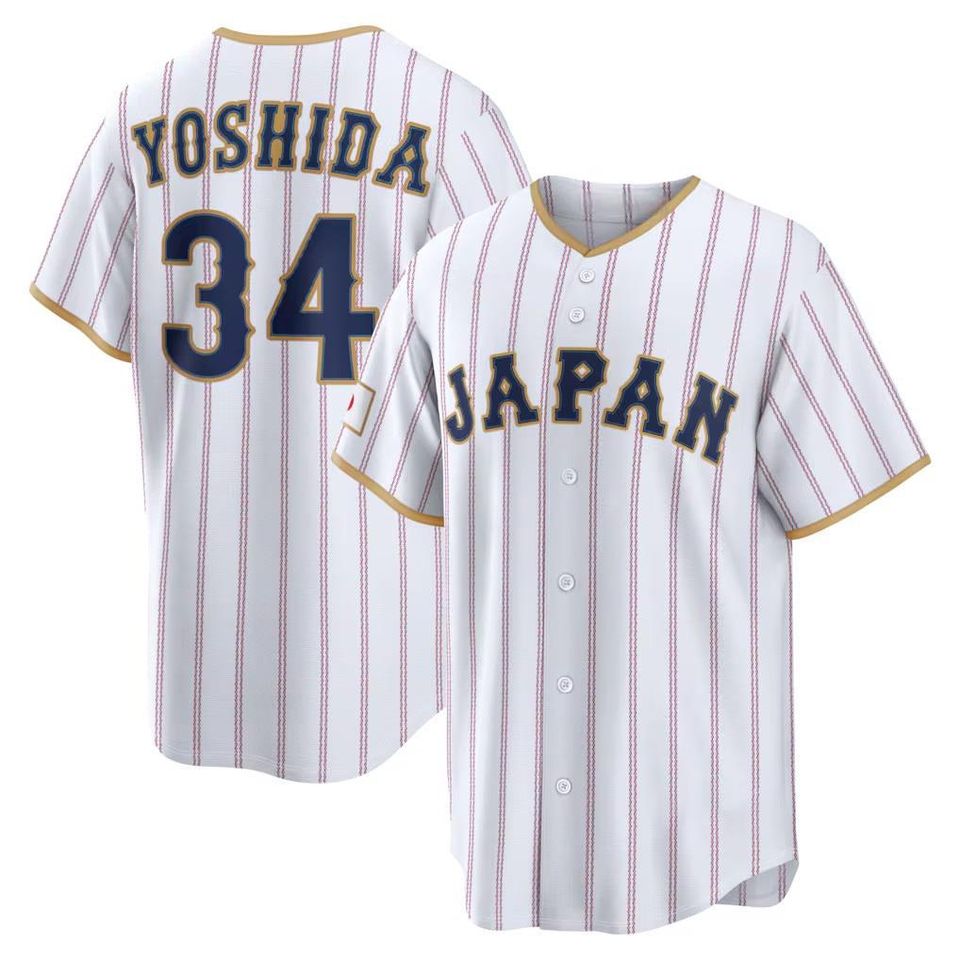 Japan Baseball Masataka Yoshida Jersey,White 2026 World Baseball Classic