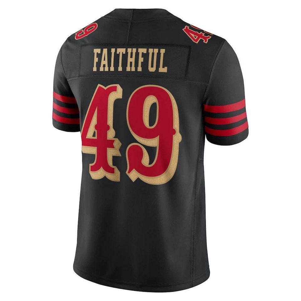Men San Francisco #49 The Faithful Black 2025 Rivalries Collection Jersey