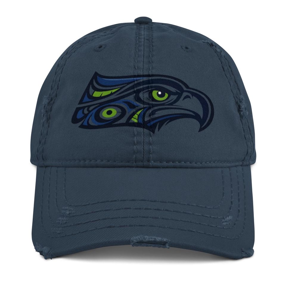 Seattle Seahawks Distressed Dad Hat