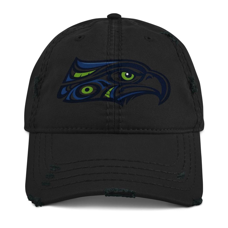 Seattle Seahawks Distressed Dad Hat