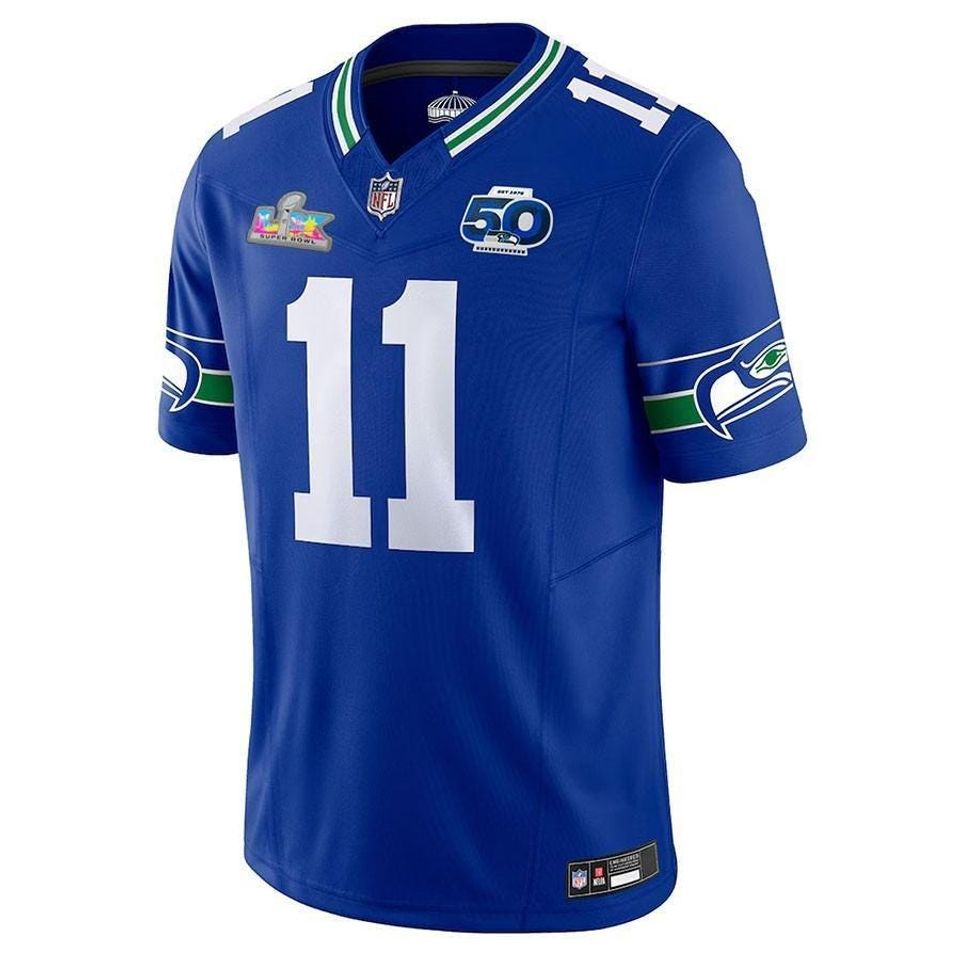 Personalized Seahawks  Jersey, Custom Name & Number, Sports Super Bowl LX Patch  Gift