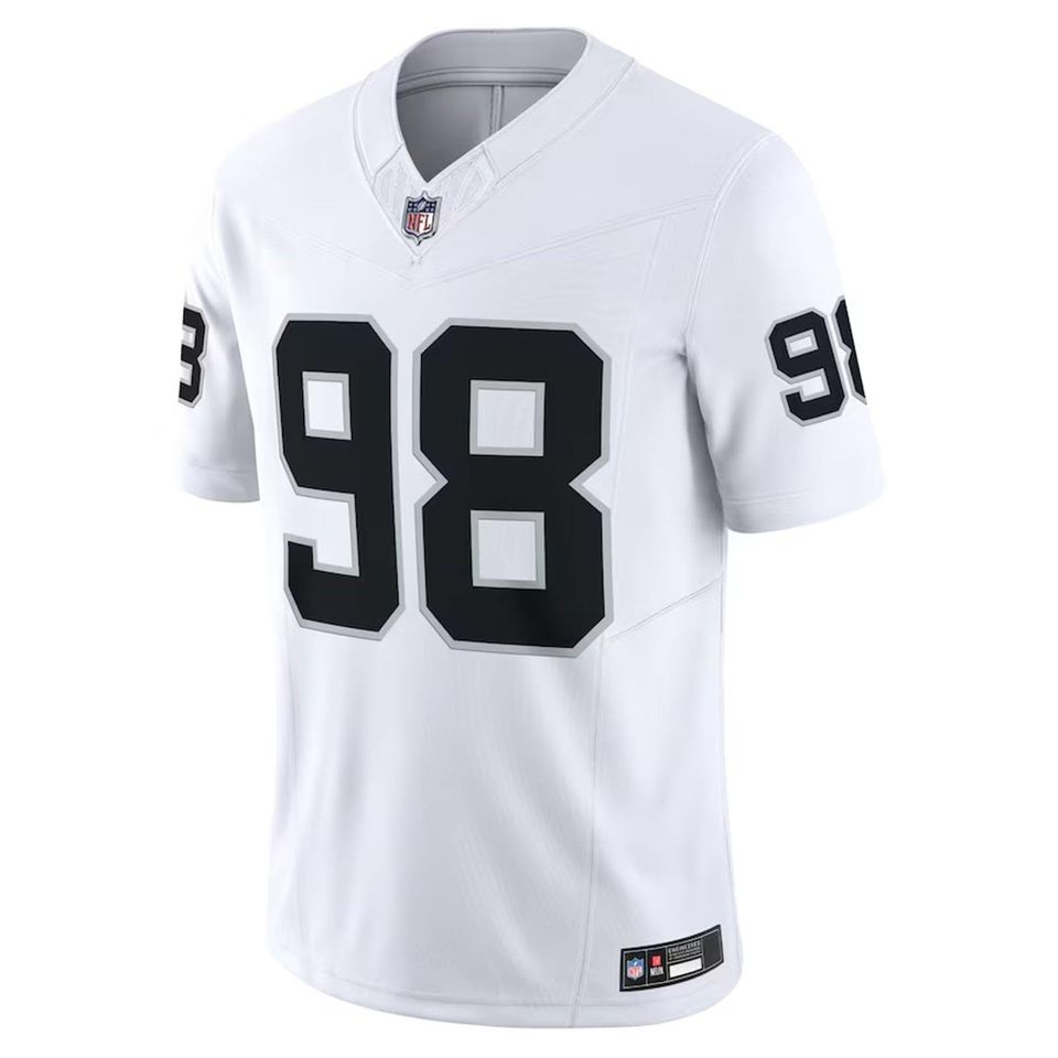 Personalized Raiders Jersey, Custom Name & Number, #98 Maxx Crosby Limited Player Jersey