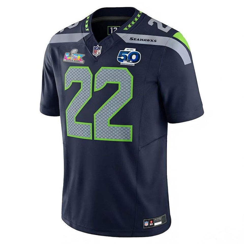 Personalized Seahawks  Jersey, Custom Name & Number, Sports Super Bowl LX Patch  Gift