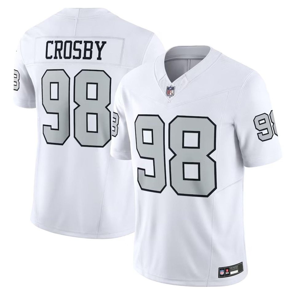 Personalized Raiders Jersey, Custom Name & Number, #98 Maxx Crosby Limited Player Jersey