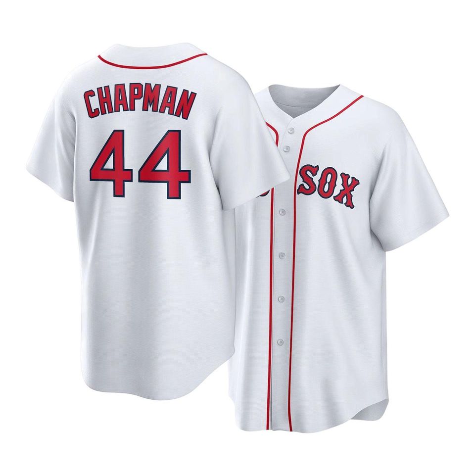 Aroldis Chapman Boston Baseball Jersey,White Home Replica Shirt Man/Youth size,Custom Jersey