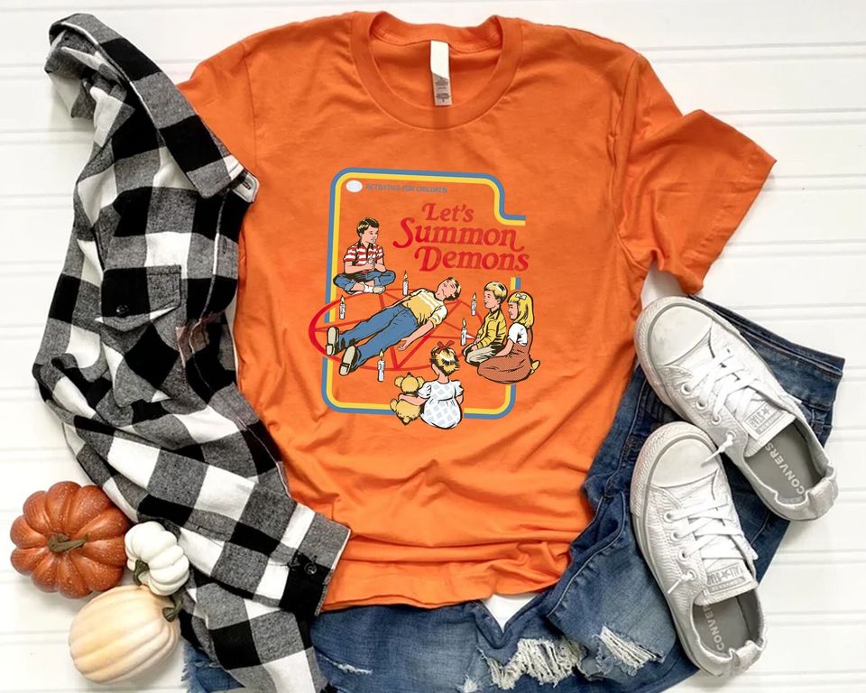 Let's Summon Demons T-Shirt, Demons Shirt, Ghost Tee, Vintage Shirt