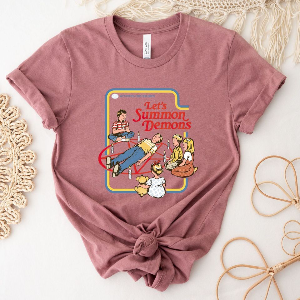 Let's Summon Demons T-Shirt, Demons Shirt, Ghost Tee, Vintage Shirt